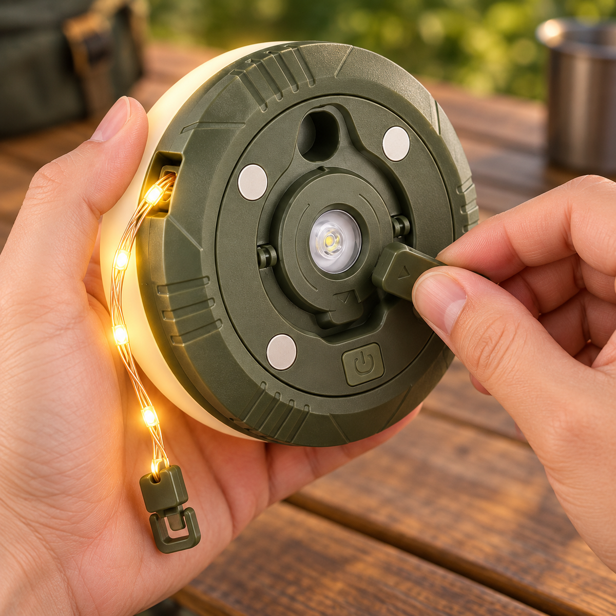 2000mAh Combo Camping Light with 10m LED Strip