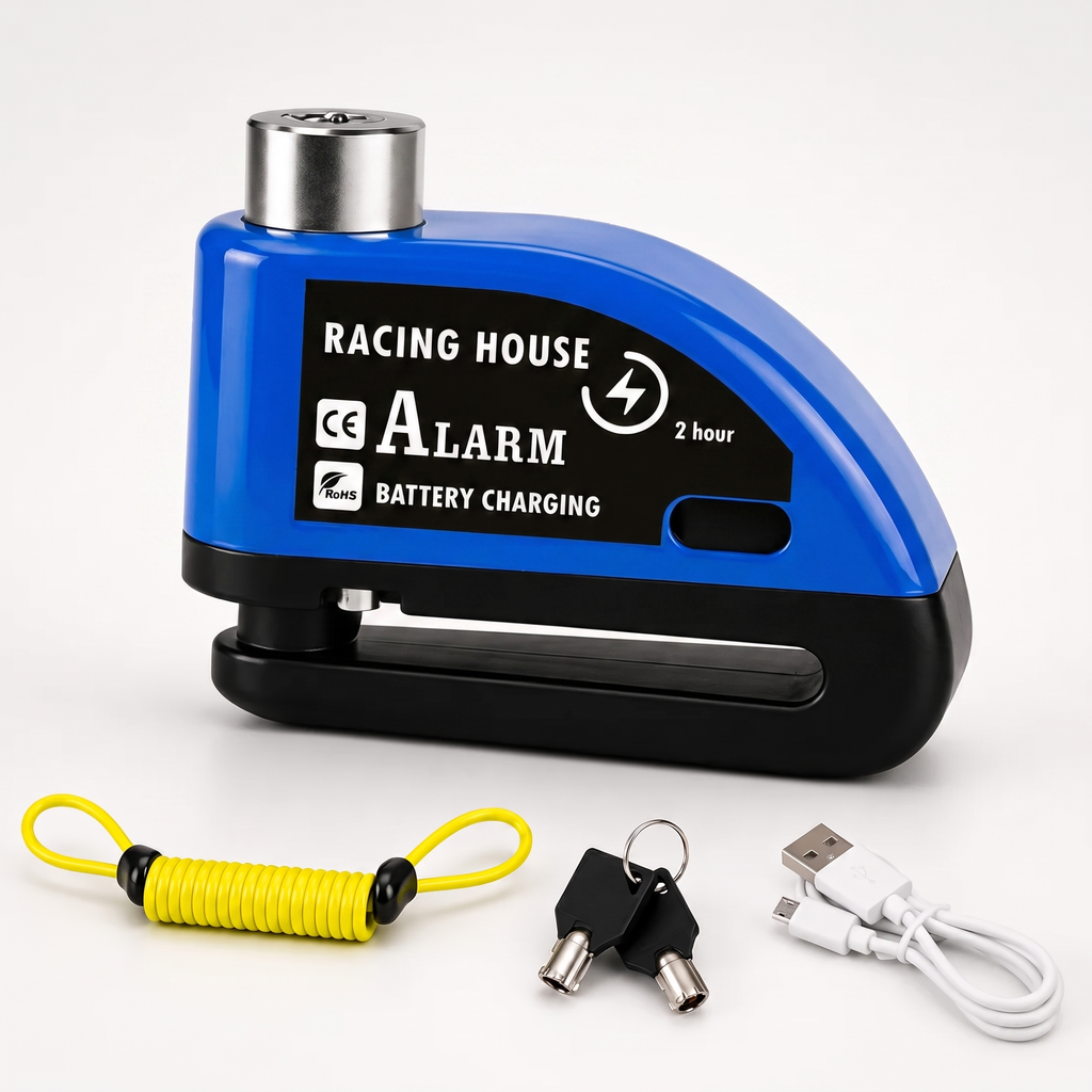 DiscGuard alarm disc lock in blue